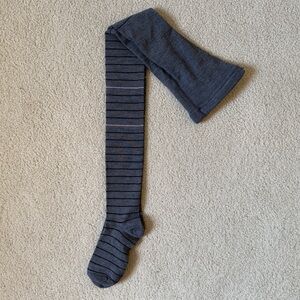 Women’s Gray Striped Sweater Tights - NEVER WORN